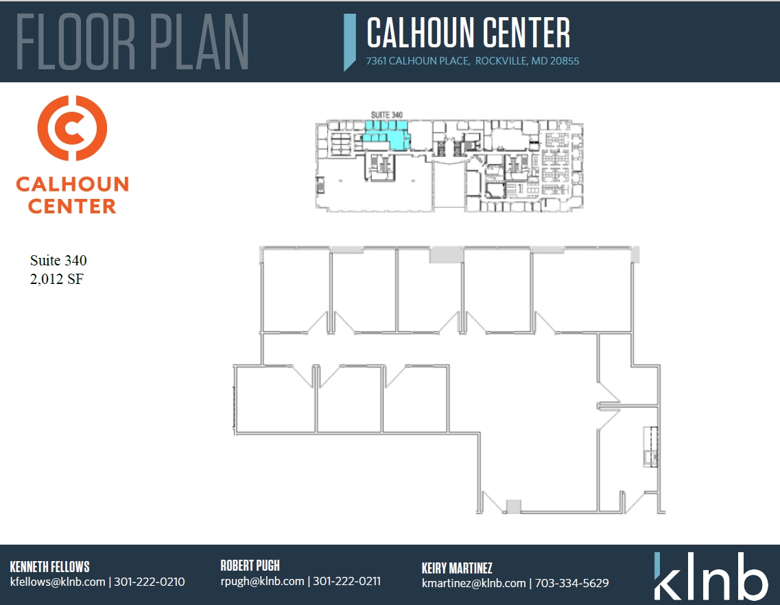 7361 Calhoun Pl, Rockville, MD for lease Floor Plan- Image 1 of 1