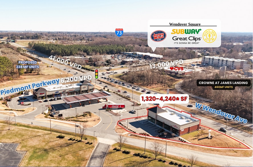 4828 W Wendover Ave, Jamestown, NC for lease - Primary Photo - Image 1 of 2