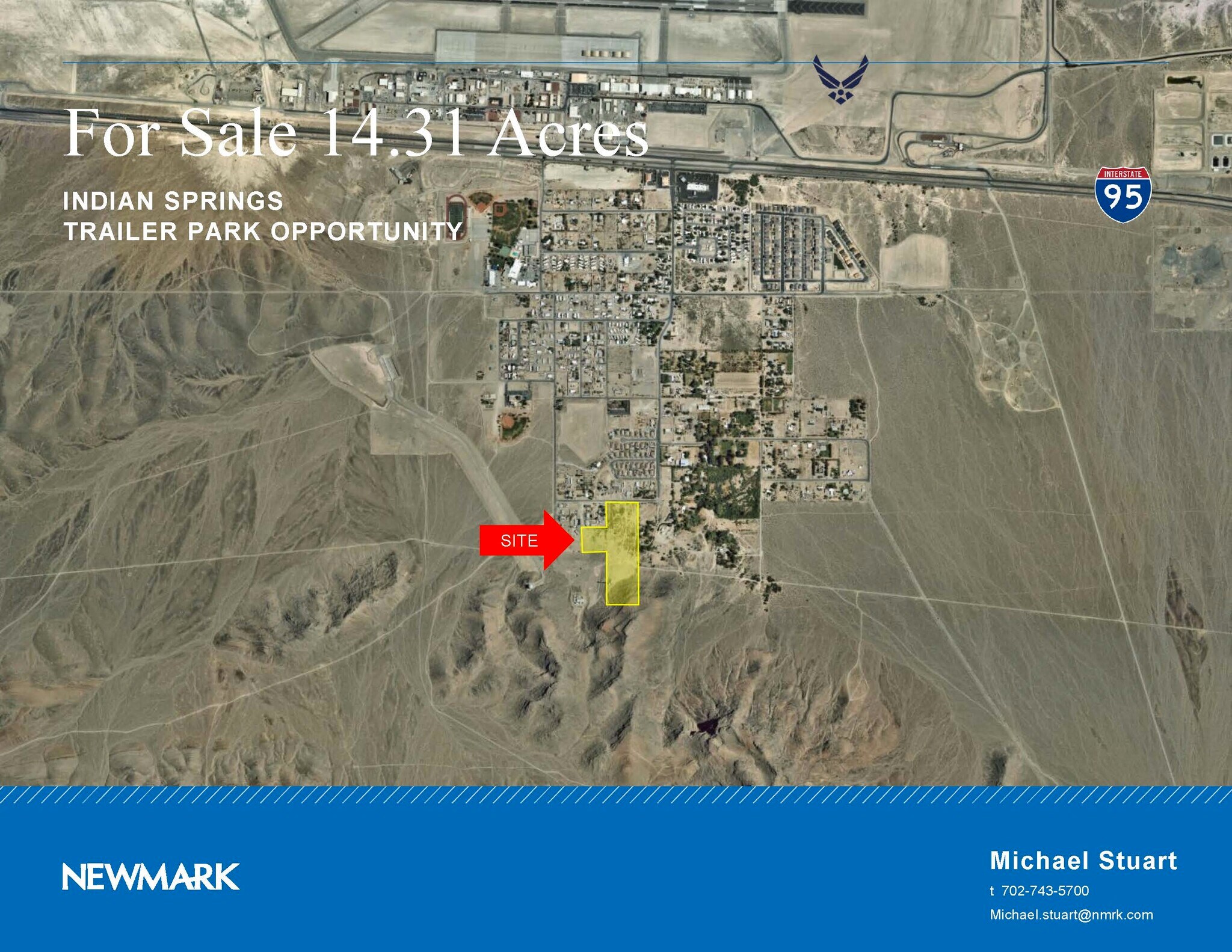 Raleigh Ln, Indian Springs, NV for sale Aerial- Image 1 of 1