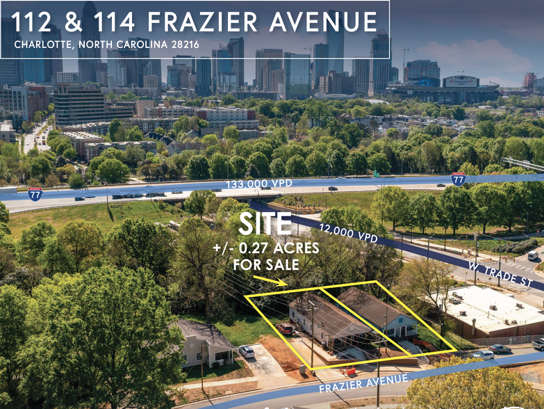 112-116 Frazier Ave, Charlotte, NC for sale - Building Photo - Image 1 of 1