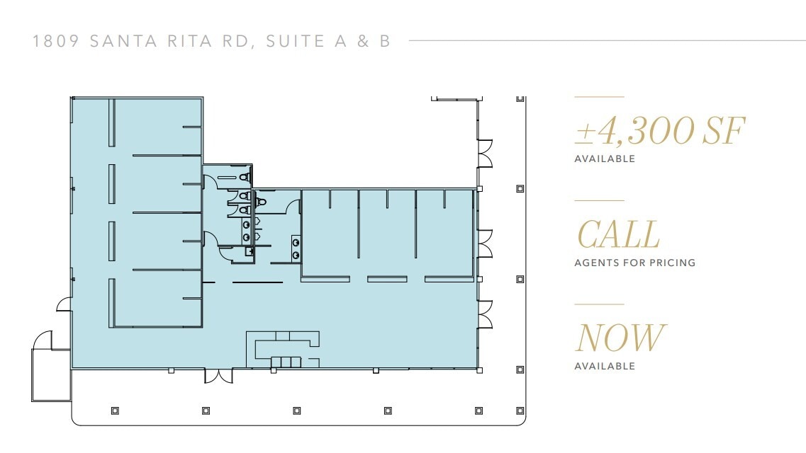1809 Santa Rita Rd, Pleasanton, CA for lease Floor Plan- Image 1 of 1