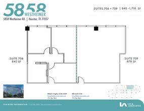 5858 Westheimer Rd, Houston, TX for lease Floor Plan- Image 2 of 2