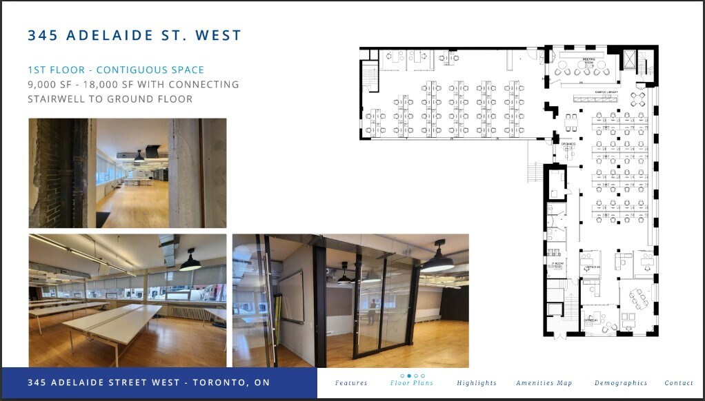 345 Adelaide St W, Toronto, ON for lease Floor Plan- Image 1 of 1
