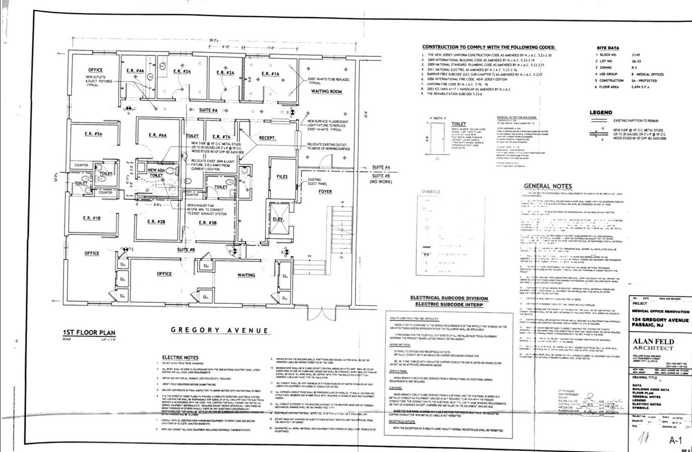 124-132 Gregory Ave, Passaic, NJ 07055 - Unit 201 - - Floor Plan - Image 1 of 1