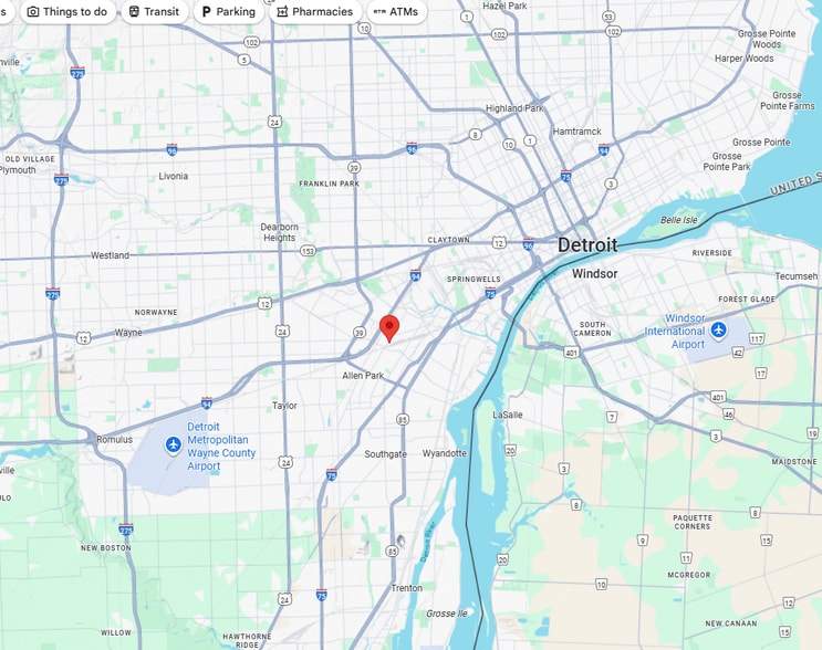 19290 Allen Rd, Melvindale, MI for lease - Plat Map - Image 3 of 3