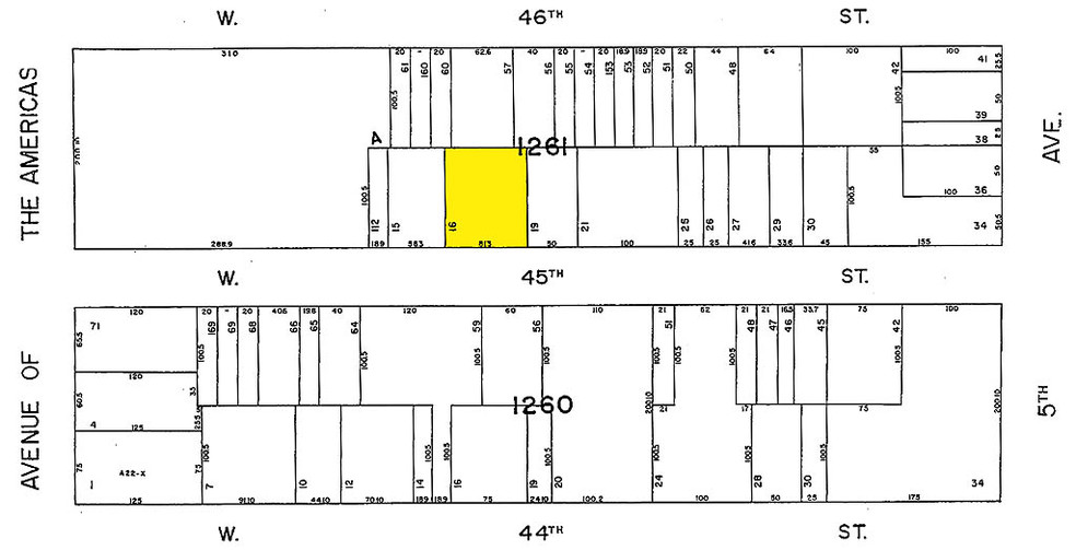 45 W 45th St, New York, NY for sale - Plat Map - Image 1 of 1