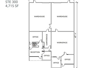 11110 Petal St, Dallas, TX for lease Floor Plan- Image 1 of 4