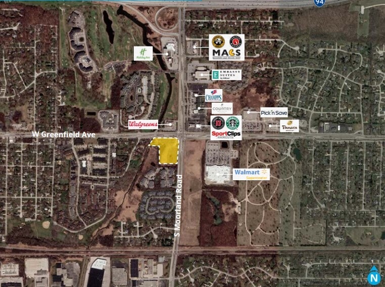 1505 S Moorland Rd, New Berlin, WI for sale - Aerial - Image 2 of 2