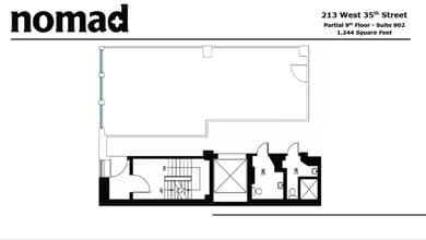 213 W 35th St, New York, NY for lease Floor Plan- Image 1 of 4