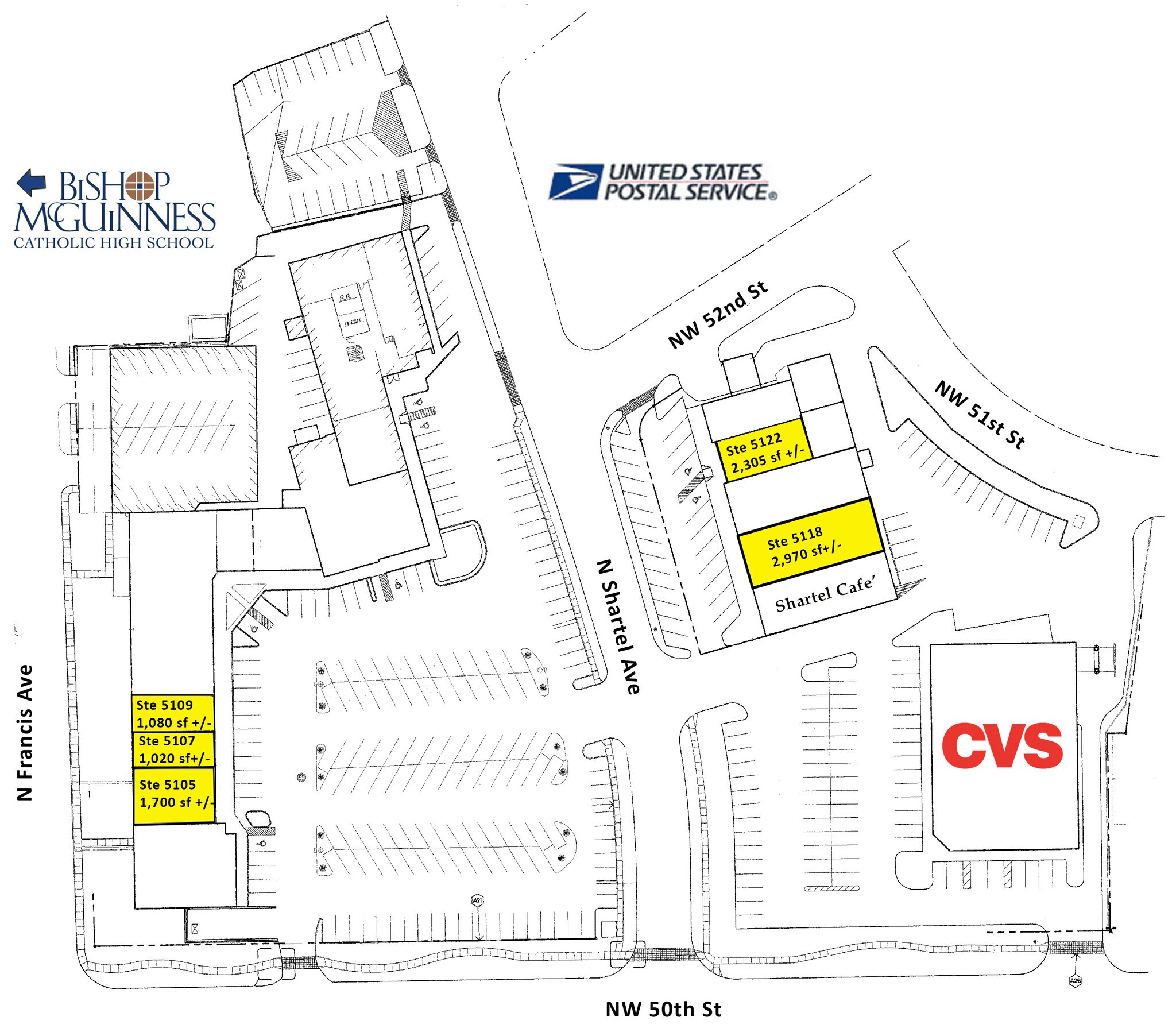 5116-524 N Shartel Ave, Oklahoma City, OK for lease Site Plan- Image 1 of 2