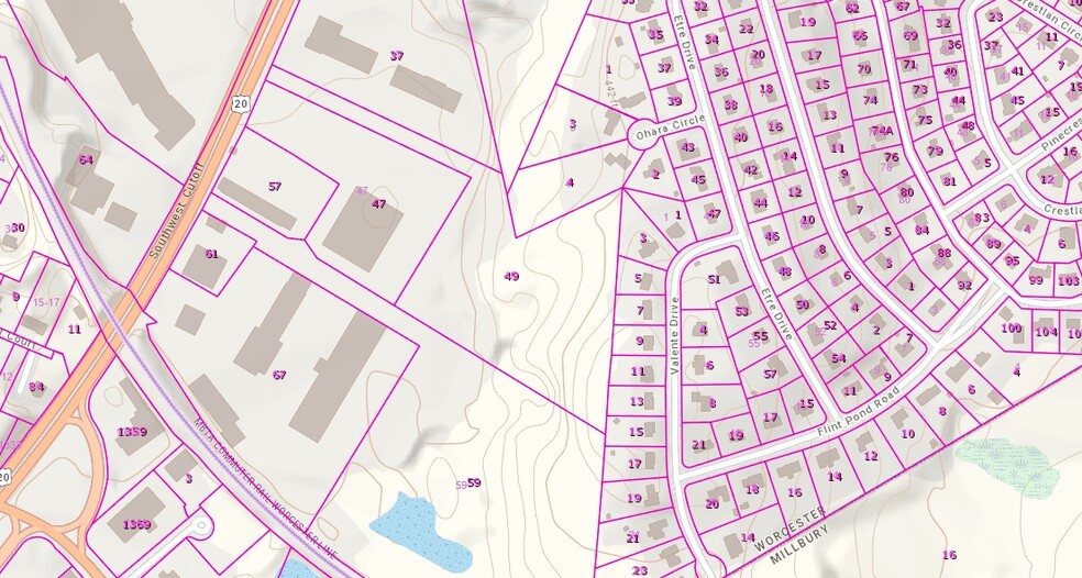 49 SW Cutoff, Worcester, MA for sale - Plat Map - Image 1 of 1