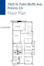 7425 N Palm Bluffs Ave, Fresno, CA for lease Floor Plan- Image 1 of 1