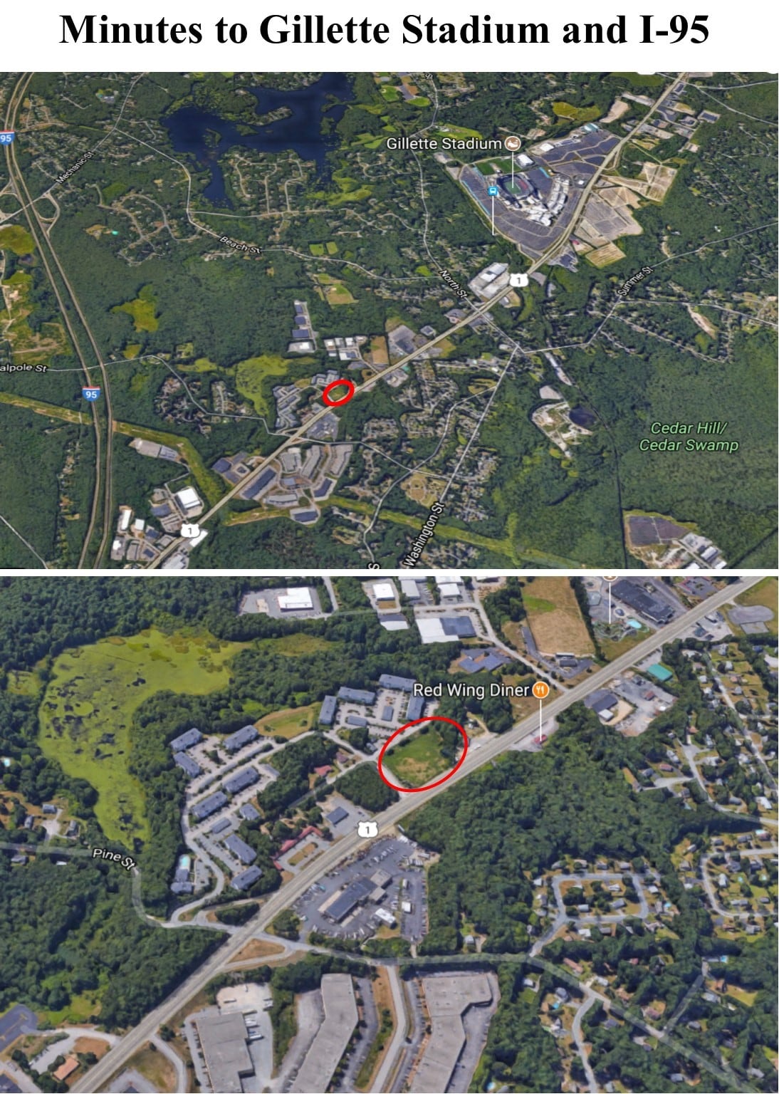 Route 1, Walpole, MA 02081 Land on Route 1 and Hilltop Drive