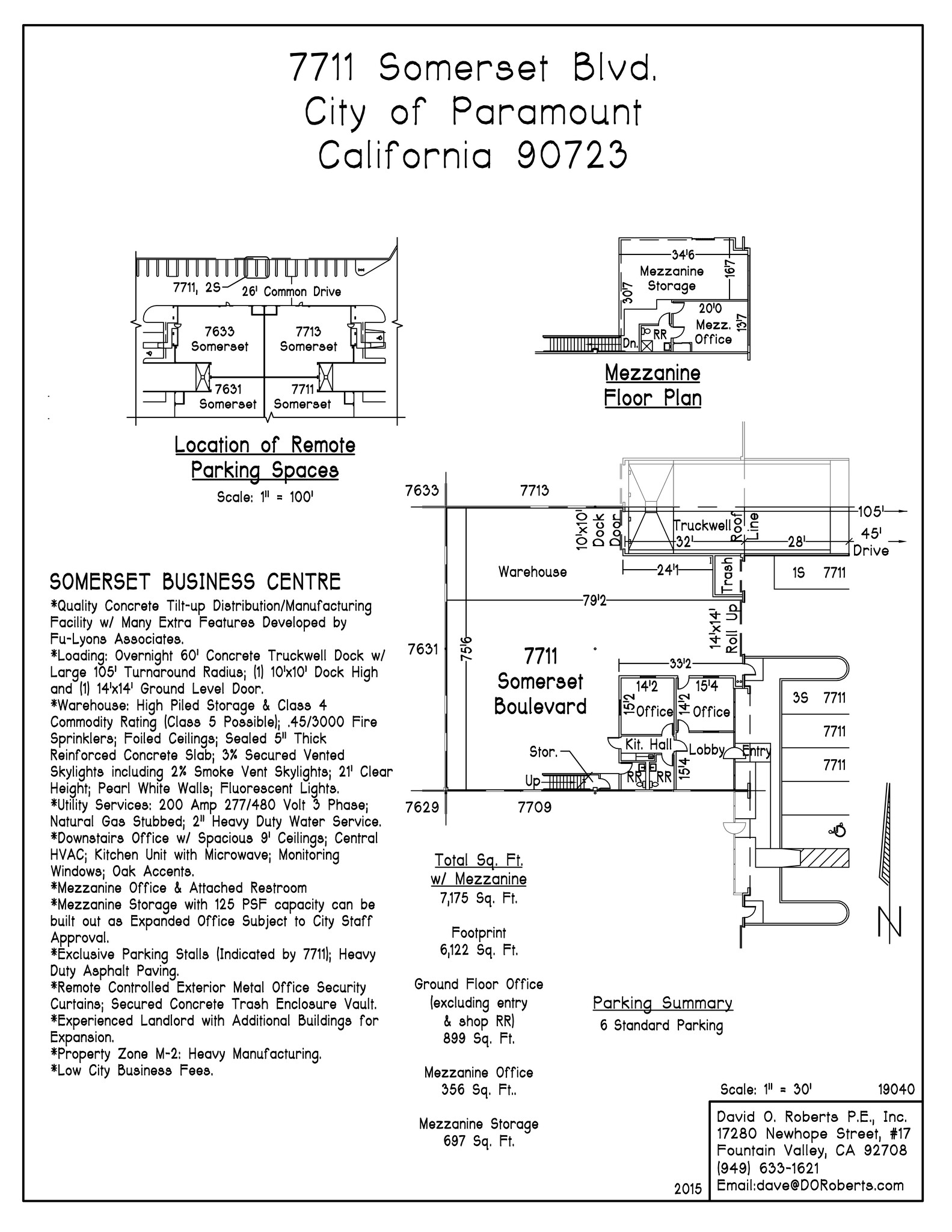 7617-7621 Somerset Blvd, Paramount, CA for lease Site Plan- Image 1 of 1