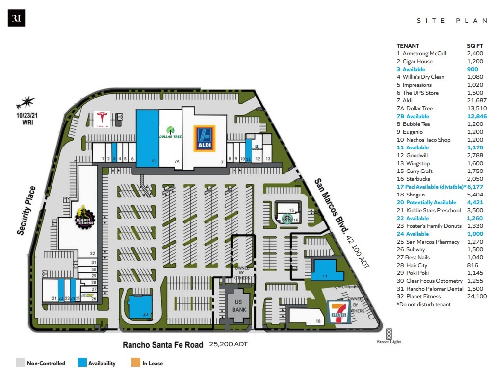 621-701 S Rancho Santa Fe Rd, San Marcos, CA for lease Floor Plan- Image 1 of 1