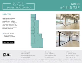 6725 W Sunset Blvd, Los Angeles, CA for lease Site Plan- Image 1 of 7