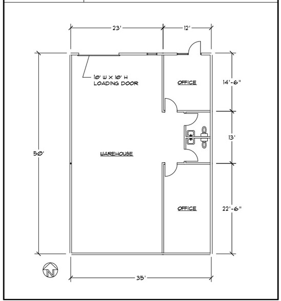 1815 W 205th St, Torrance, CA for lease - Floor Plan - Image 3 of 3