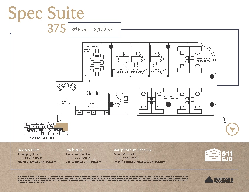 511 E John Carpenter Fwy, Irving, TX for lease Floor Plan- Image 1 of 2