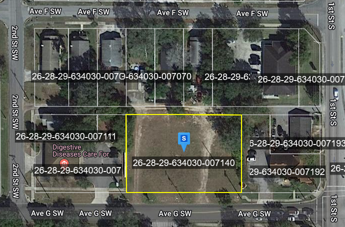 121 Avenue G SW, Winter Haven, FL for sale - Plat Map - Image 2 of 2