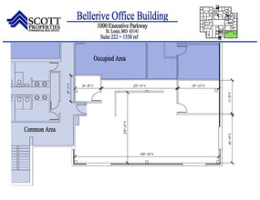 1000 Executive Parkway Dr, Creve Coeur, MO for lease Floor Plan- Image 1 of 5