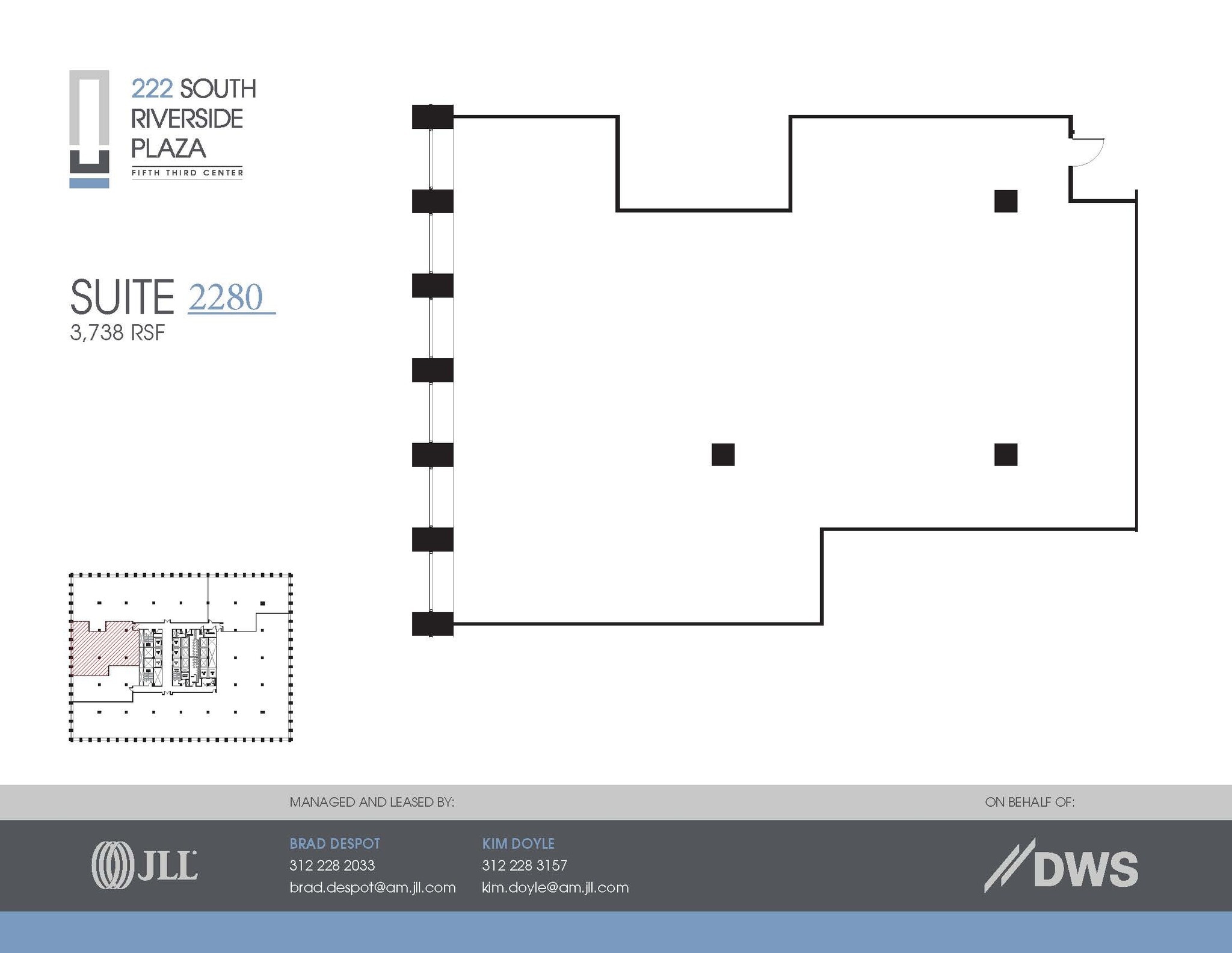 222 S Riverside Plz, Chicago, IL for lease Floor Plan- Image 1 of 1