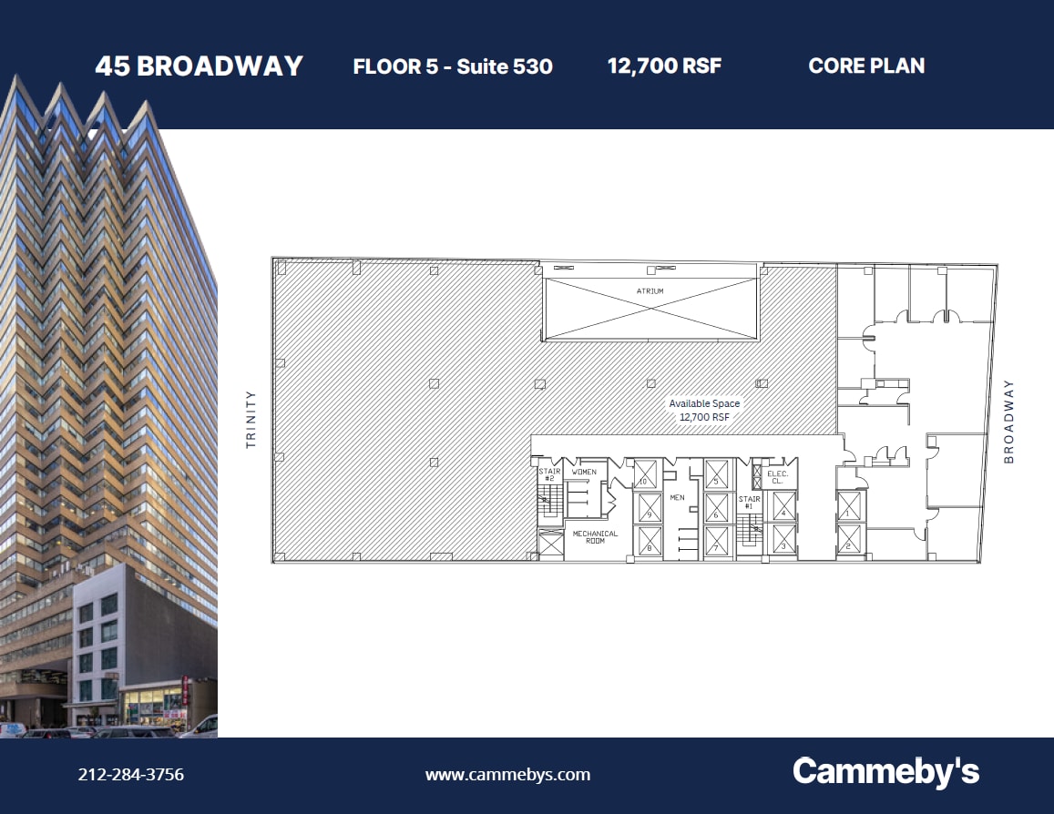 45 Broadway, New York, NY for lease Floor Plan- Image 1 of 1