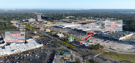 3299 Bel Air Mall, Mobile, AL - aerial  map view