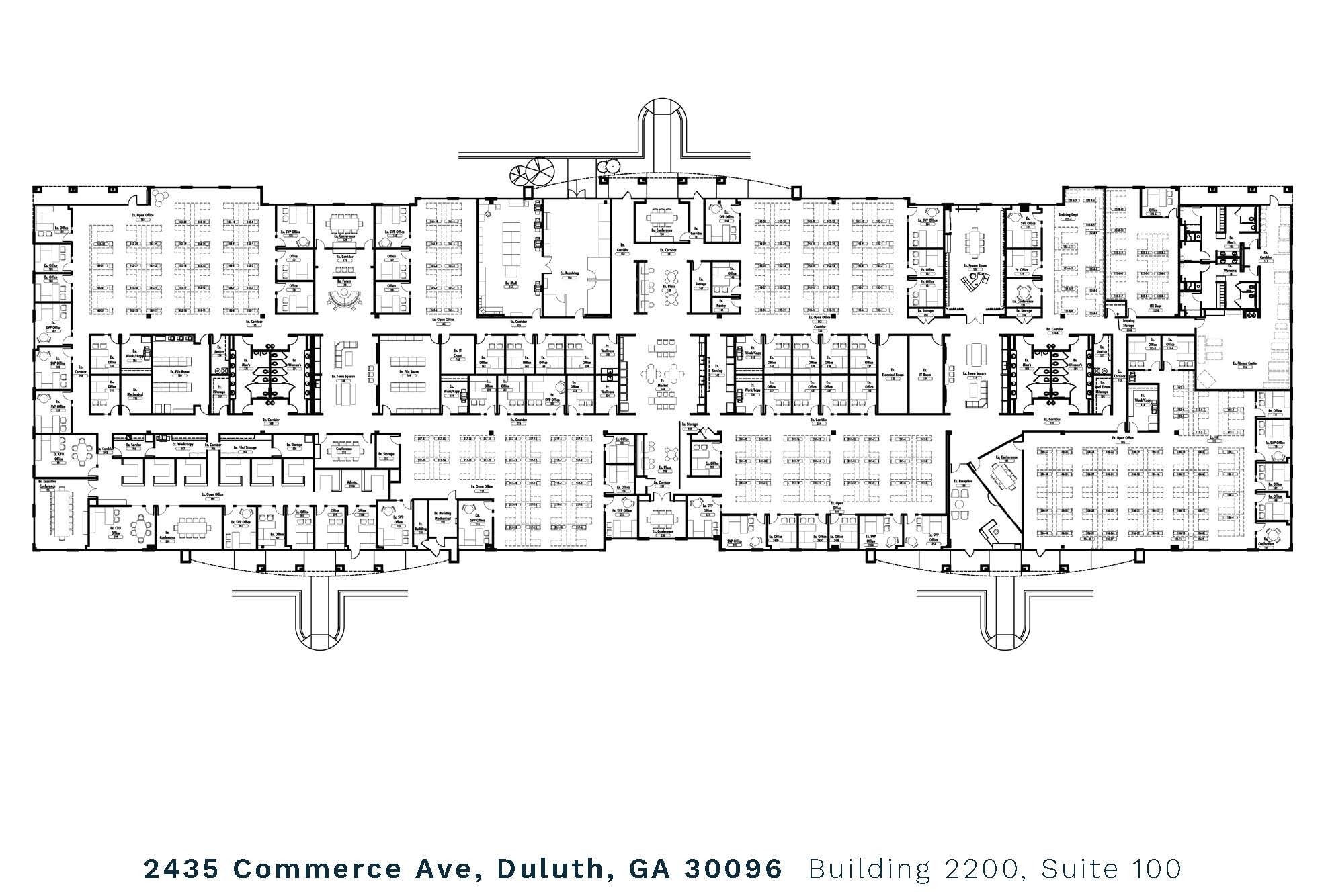 2435 Commerce Ave, Duluth, GA for lease Floor Plan- Image 1 of 2