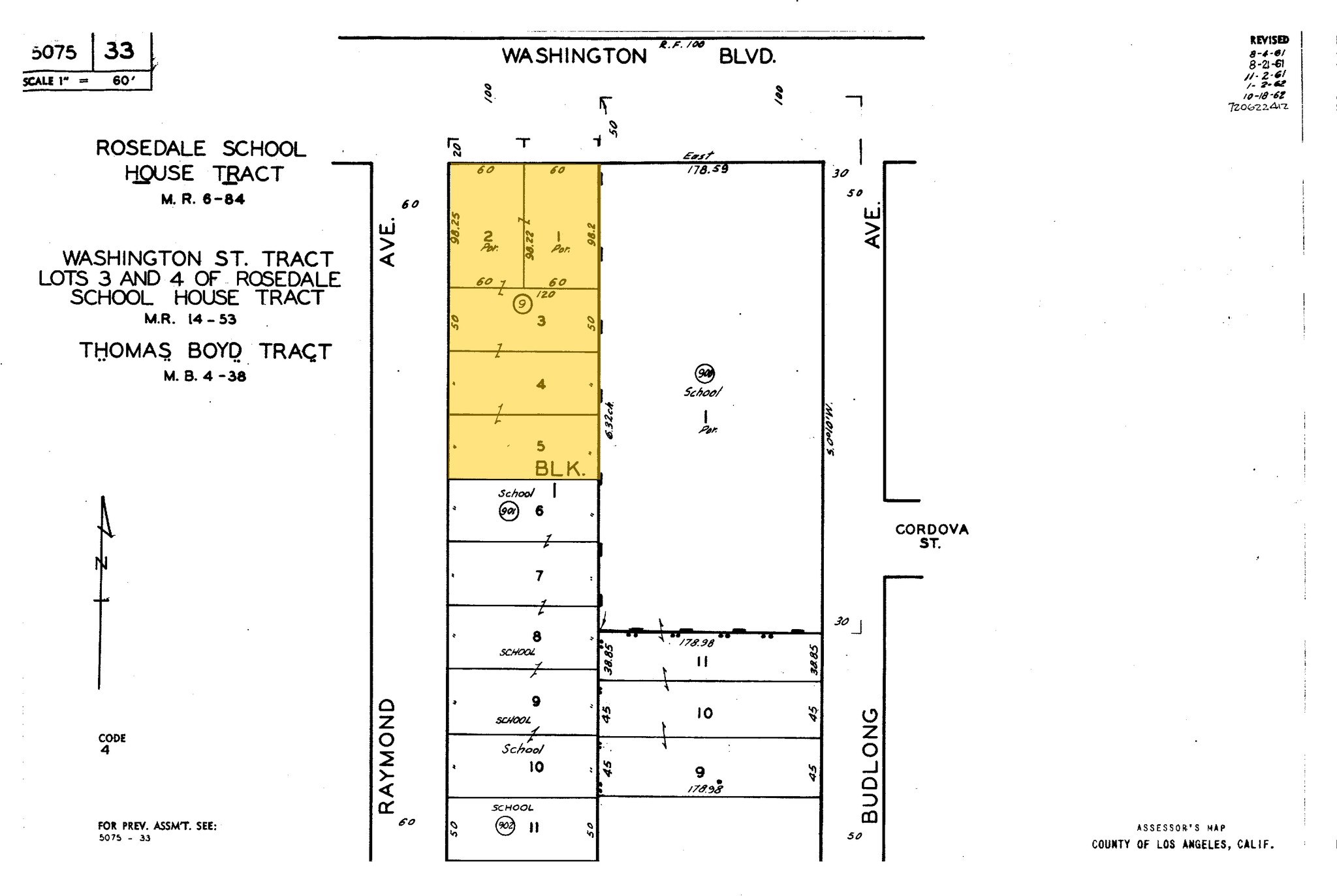 1782-1798 W Washington Blvd, Los Angeles, CA for sale Plat Map- Image 1 of 1