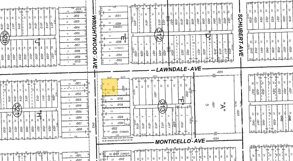 3652 W Wrightwood Ave, Chicago, IL for lease - Plat Map - Image 2 of 2