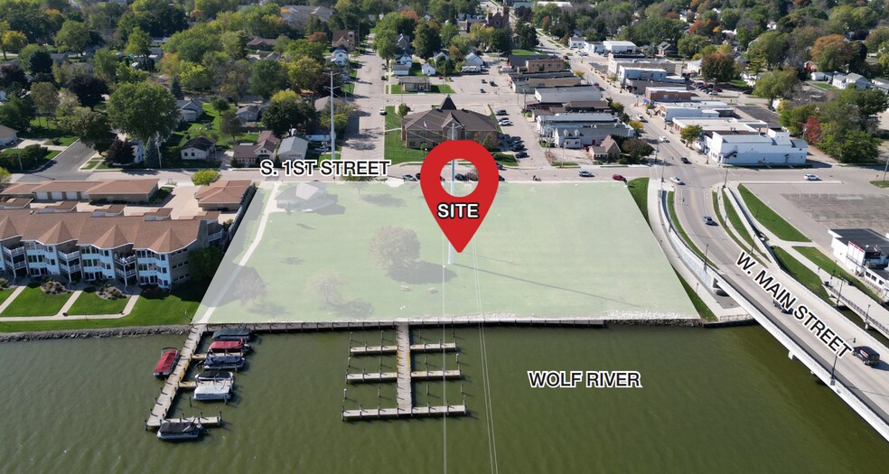 S 1st, Winneconne, WI 54986 2 Acres of Waterfront Commercial Land