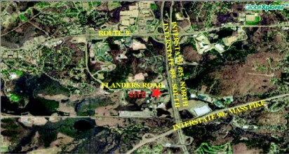 125 Flanders Rd, Westborough, MA - aerial  map view