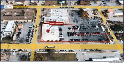 816 W Cannon St, Fort Worth, TX - AERIAL map view - Image1