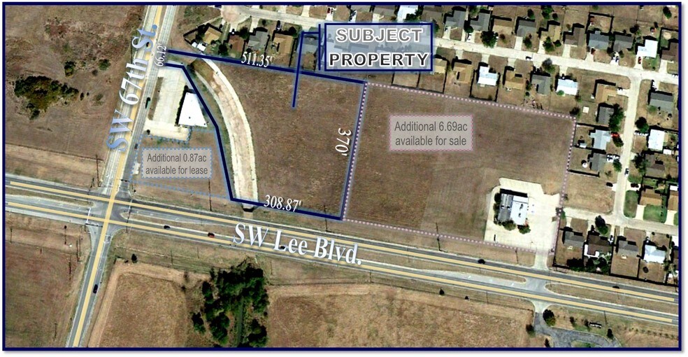 6500 SW Lee Blvd, Lawton, OK for sale - Aerial - Image 1 of 1