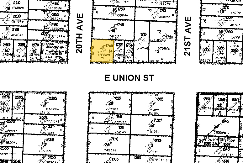 2002 E Union St, Seattle, WA for sale - Plat Map - Image 1 of 1