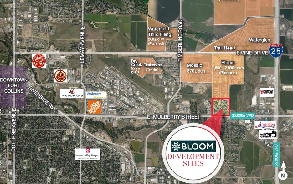 NWC East Mulberry St & Greenfields Ct, Fort Collins, CO for sale - Building Photo - Image 1 of 1