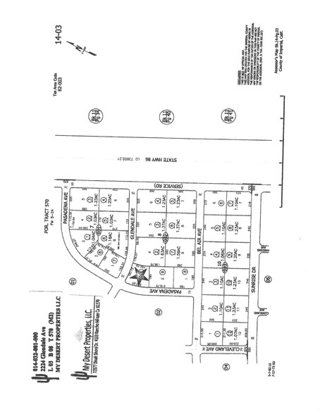 2224 Glendale Ave, Thermal, CA for sale - Plat Map - Image 1 of 5