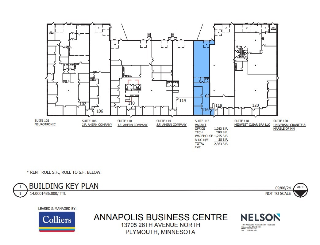 13705 N 26th Ave, Plymouth, MN for lease Floor Plan- Image 1 of 1