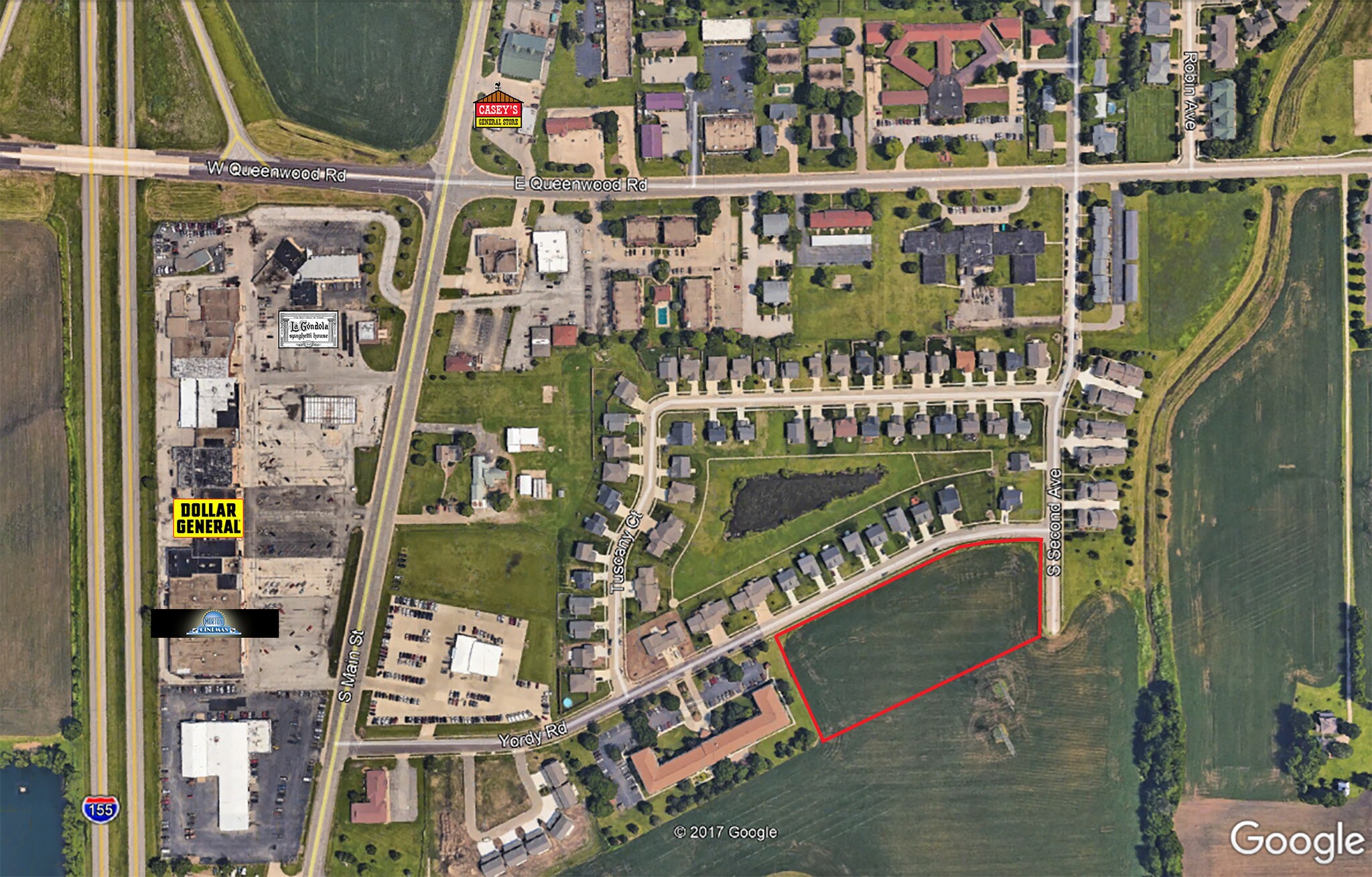 Yordy Rd, Morton, IL for sale Aerial- Image 1 of 1