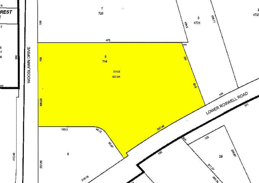 4719 Lower Roswell Rd, Marietta, GA for lease - Plat Map - Image 2 of 2