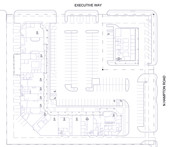 1615-1619 N Hampton Rd, DeSoto, TX for lease - Site Plan - Image 3 of 28