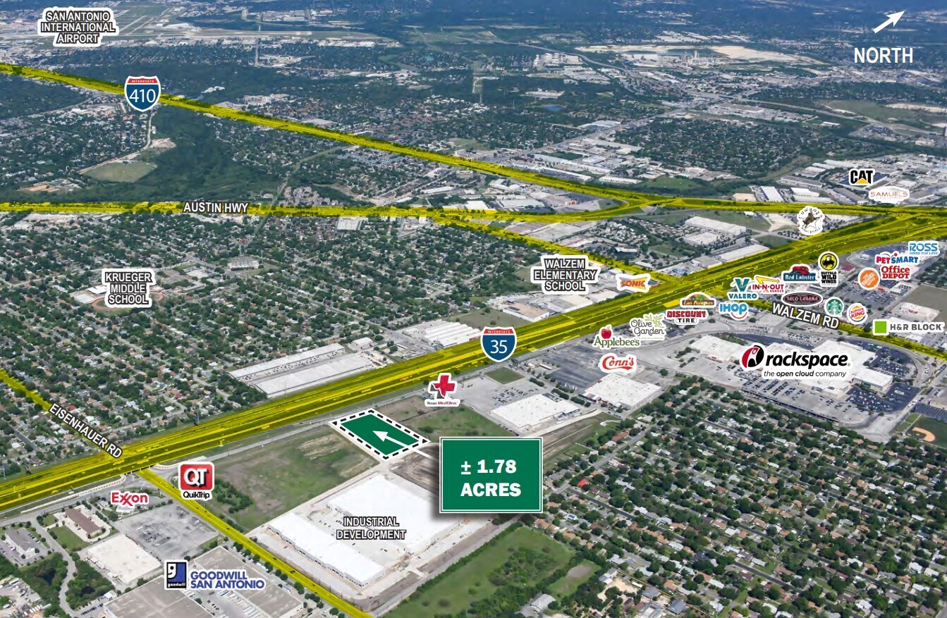 NEC of IH35 & Eisenhauer, Windcrest, TX 78218 Land for Sale