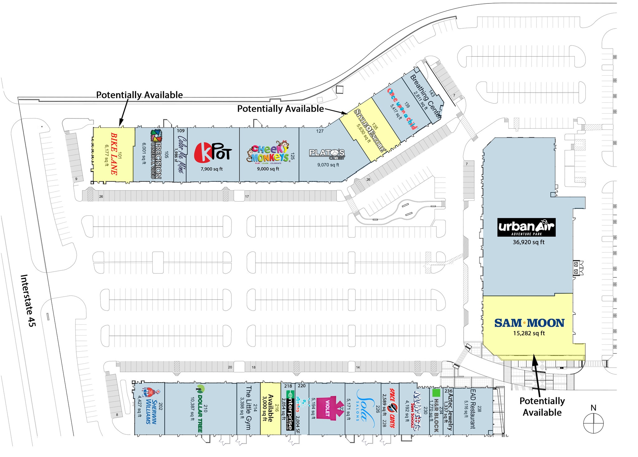 17937-17945 I-45 S, Shenandoah, TX for lease Site Plan- Image 1 of 1