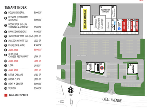 2364-2390 Lyell Ave, Rochester, NY for lease Site Plan- Image 1 of 1