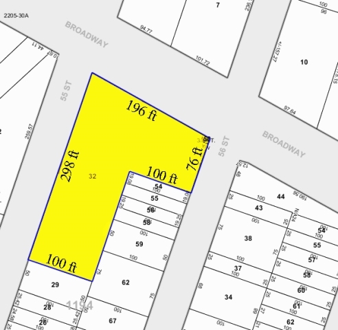 5502 Broadway, Woodside, NY for lease - Plat Map - Image 2 of 2