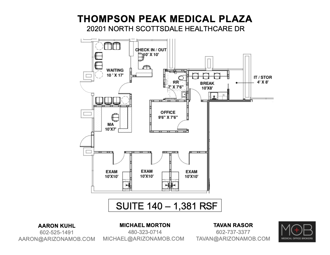 20201 N Scottsdale Healthcare Dr, Scottsdale, AZ for lease Floor Plan- Image 1 of 1