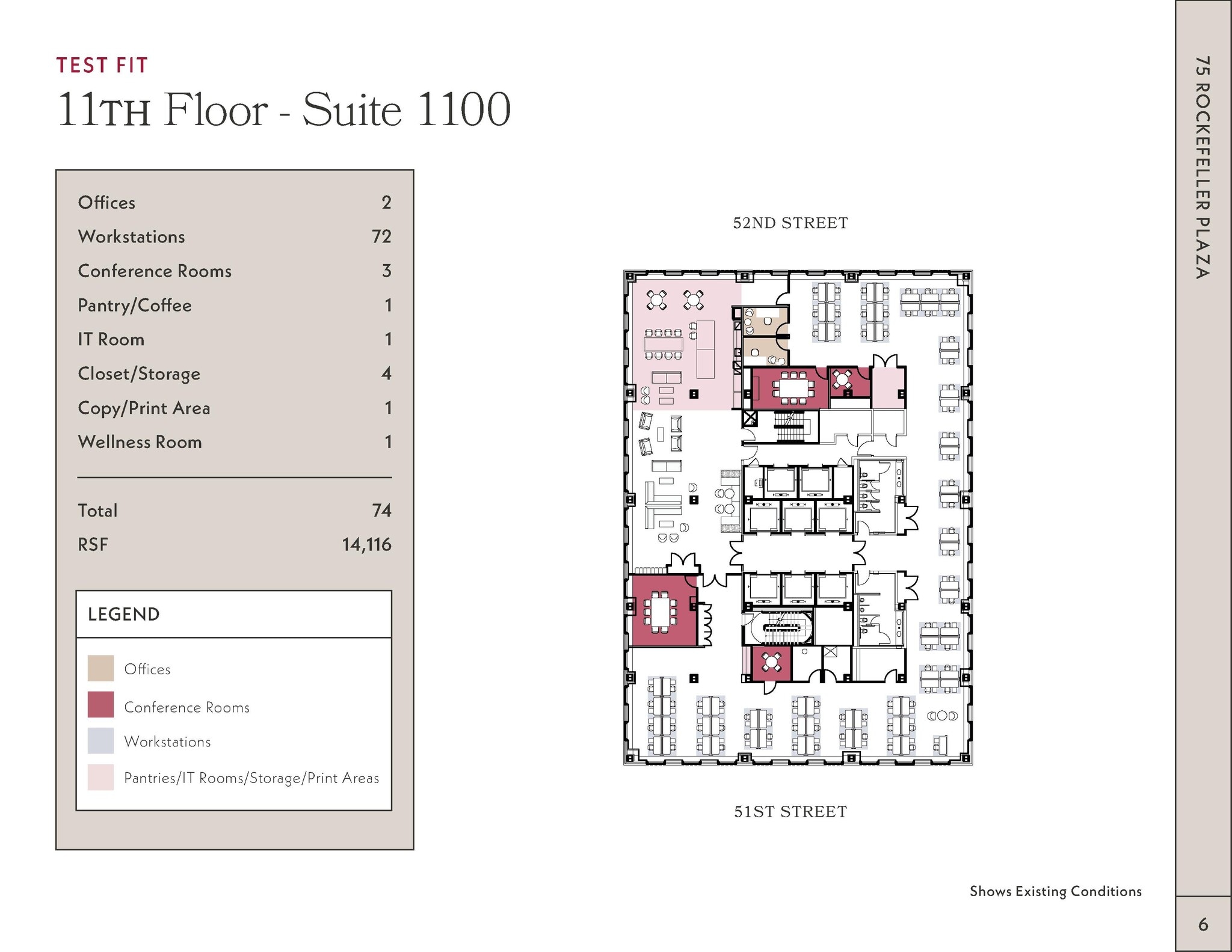 75 Rockefeller Plaza, New York, NY for lease Floor Plan- Image 1 of 6