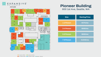 600 1st Ave, Seattle, WA for lease Floor Plan- Image 1 of 4