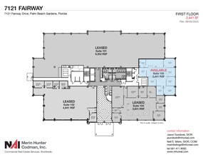 7108-7121 Fairway Dr, Palm Beach Gardens, FL for lease Floor Plan- Image 2 of 2