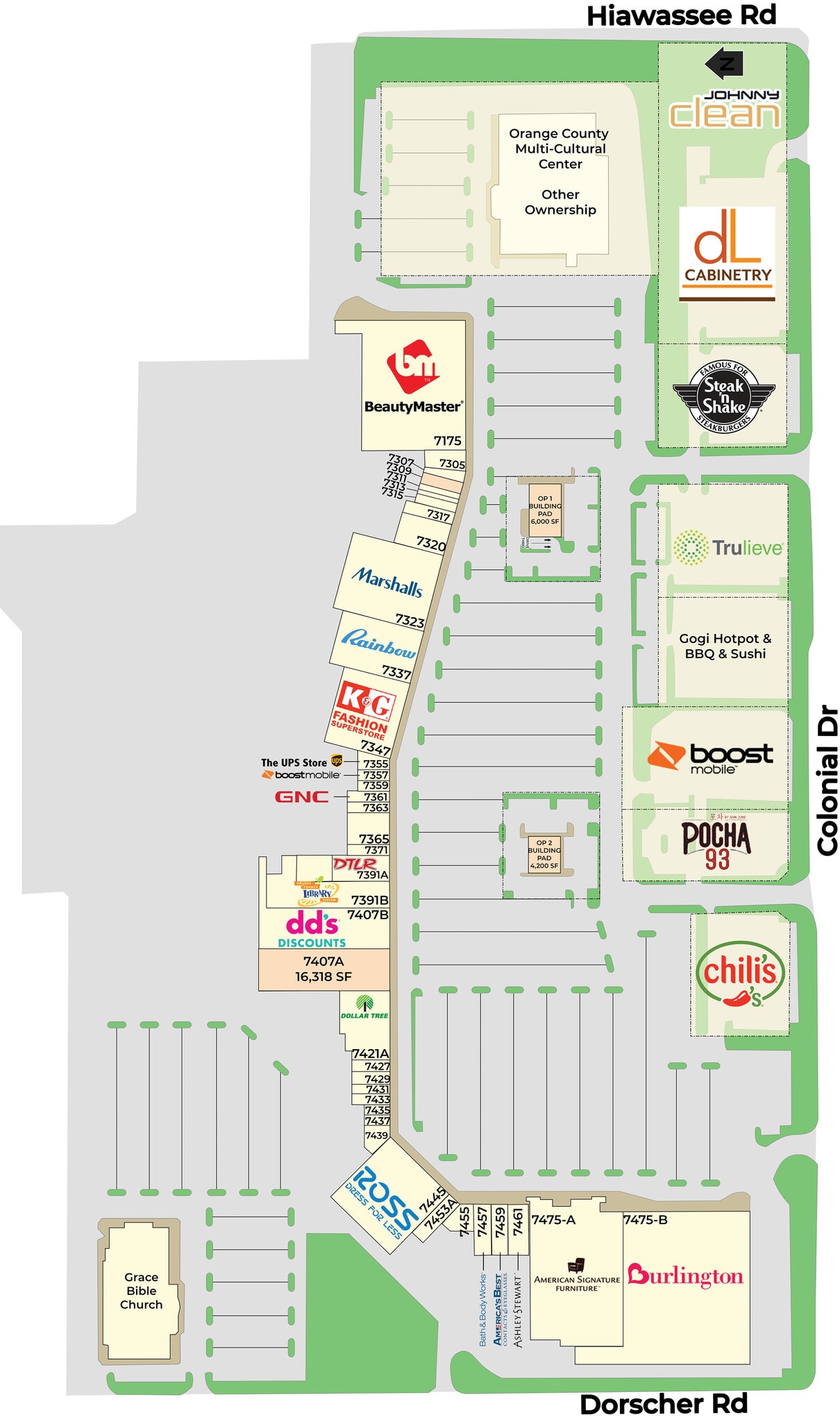 7149-7475 W Colonial Dr, Orlando, FL for lease Site Plan- Image 1 of 1